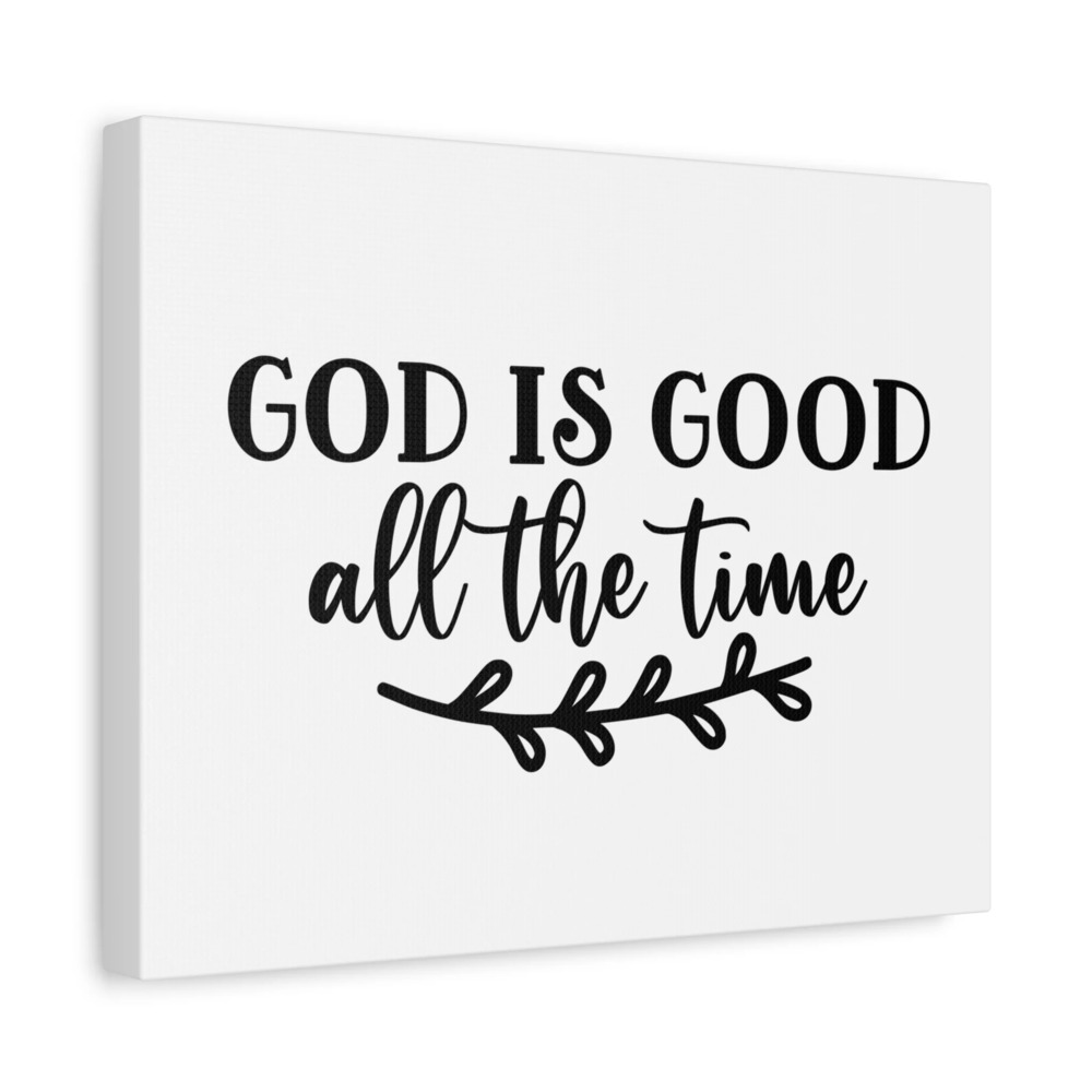Scripture Canvas God Is Good All The Time Psalm 100:5 Branch Christian Wall Art